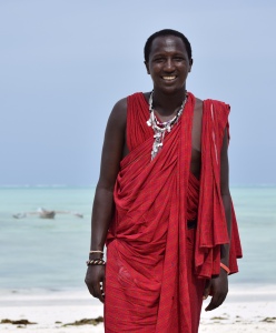 Osiday, a Maasai warrior/security guard.